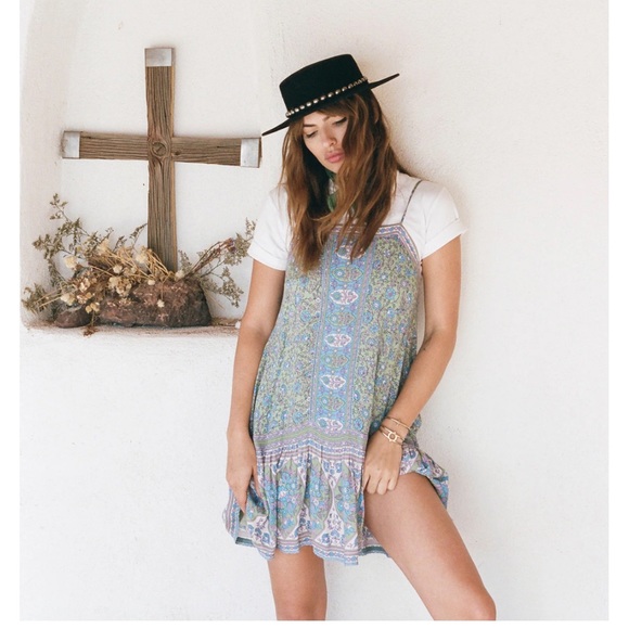 Spell & the Gypsy Collective- Jasmine Strappy Mini in Jade Size XXS 💚💙 🦄 - Picture 5 of 9